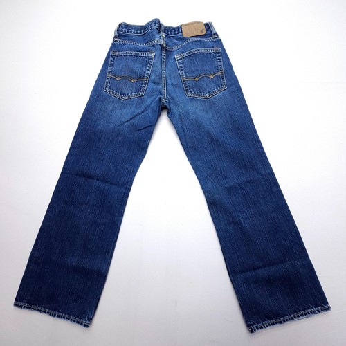American Eagle Teens / Boys Bootcut Jeans Size 26 x 28 (26" Inseam) Dark Heavy - Picture 2 of 9