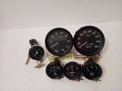 Smiths Replica Gauges kit 100mm speedo 0-180 MPH + 0-80 RPM and 52mm gauges BB - Bild 1 von 3