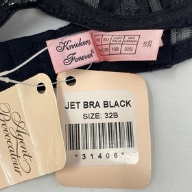 Agent Provocateur Jet Black Bra 32B NWT