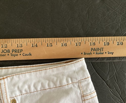 Liz Claiborne Jackie Capri's Women's sz 16P White w/Brown Stitching - Picture 10 of 12