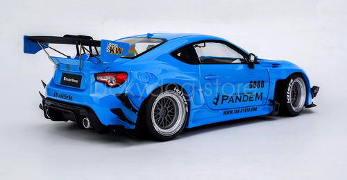 DCN 1:18 blu GR86 modello sportivo widebody modello pandem auto in metallo pressofuso - Foto 9 di 15