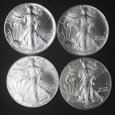 1991 '95 '06 '21 American Silver Eagle 4 Coin Lot (11) - COINGIANTS -