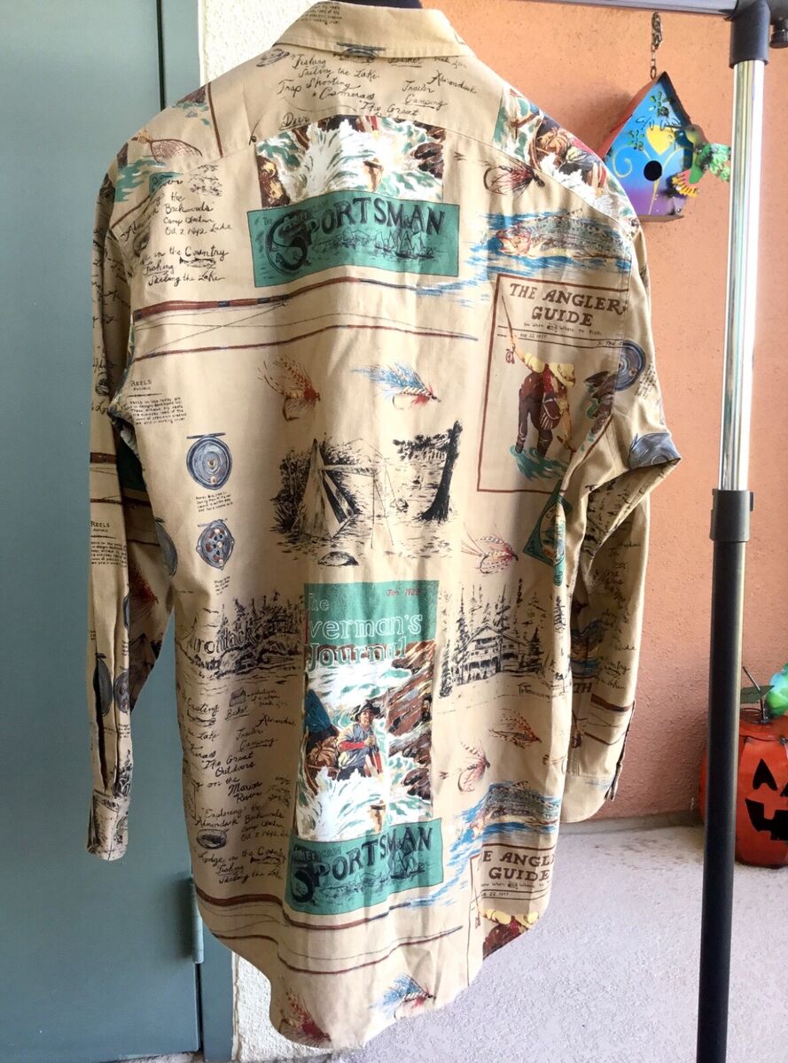 RARE* Vintage Polo Ralph Lauren Fishing Sportsman Shirt RRL