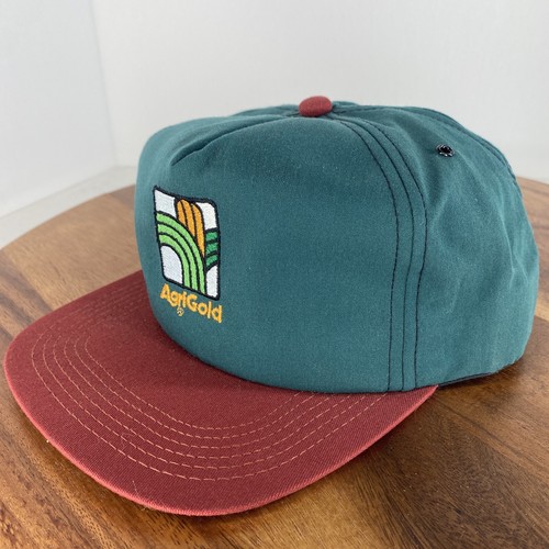 Vintage Agrigold Green and Red K-Products Logo Snapback Hat Adjustable Cap - Picture 2 of 7