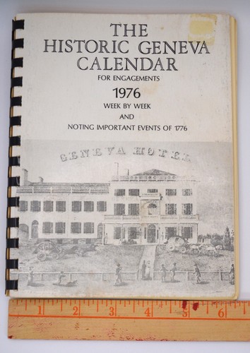 Historischer Genfer Kalender 1976 - Woche für Woche - Bildgeschichte, New York Buch - Bild 8 von 8