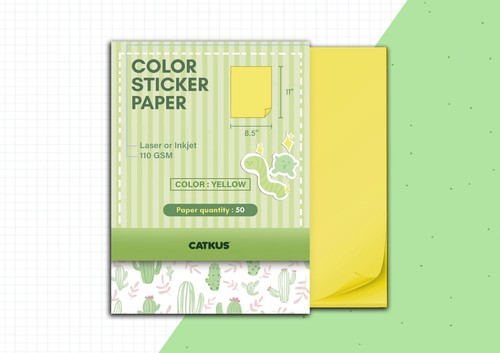9 Different Color A4 Self Adhesive Vinyl Inkjet Printable Sticker Sheets - Picture 14 of 21