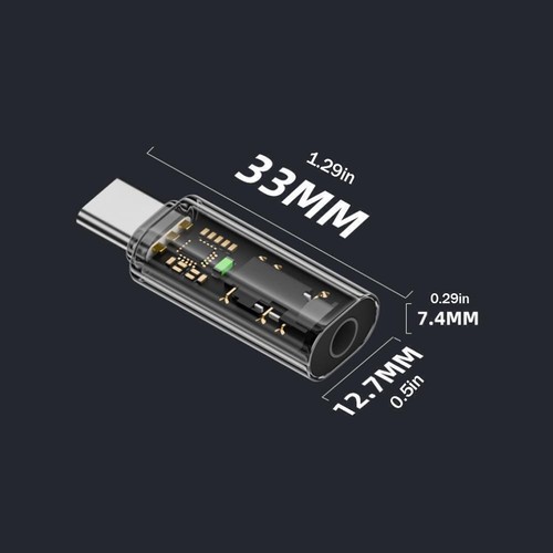 USB-C Type C Adapter Port to 3.5MM Aux Audio Jack Earphone Headphone W2I9 W4A4 - Picture 10 of 15