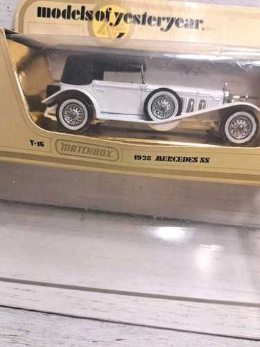 Vintage Matchbox: 1928 Mercedes. Models of Yester year Y-16 White
