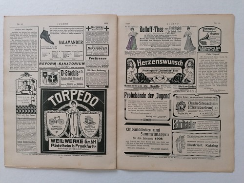 Revista JUGEND 1909 Nº. 10 - Buen Estado Después De Más De 110 Años! - Picture 9 of 20