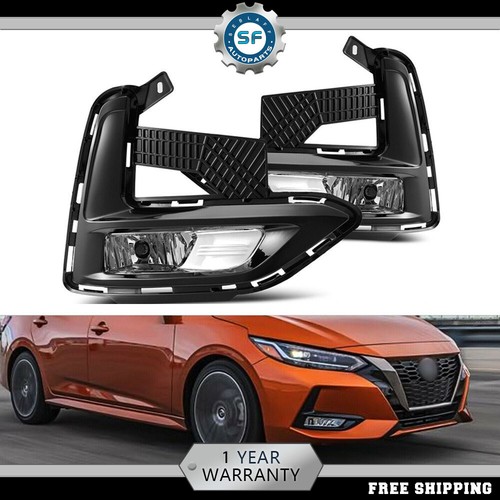 For 2020-2021 Nissan Sentra/SYLPHY Clear Lens Bumper Fog Light Lamp LH And RH - Bild 1 von 14