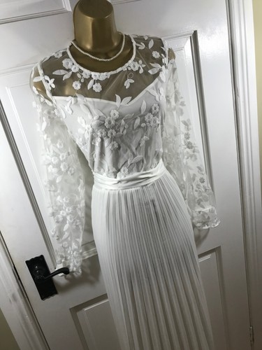 Coast Ivory Floral Embroidered MAXI Dress, UK 18, New With Tags RRP £159 €209 - Picture 2 of 19