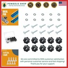 Premium 10-Pack T Track Knob Kit with 7 Star Knobs and Bolts for Woodworking