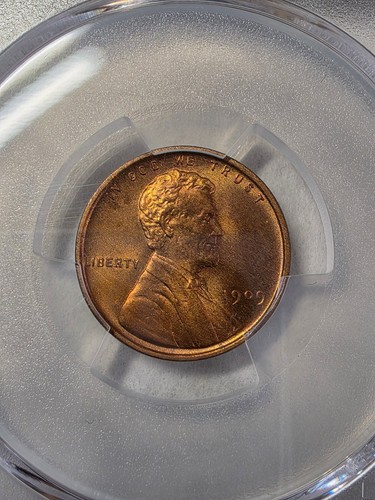 1909 VDB Lincoln Wheat Cent 1C – PCGS MS65RB – Red-Brown – High Grade Key Date - Picture 3 of 4