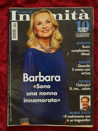 ITALIAN MAGAZINE INTIMITA N 13 4/20 BARBARA BOUCHET MINA MARIO TOZZI  - Picture 1 of 5