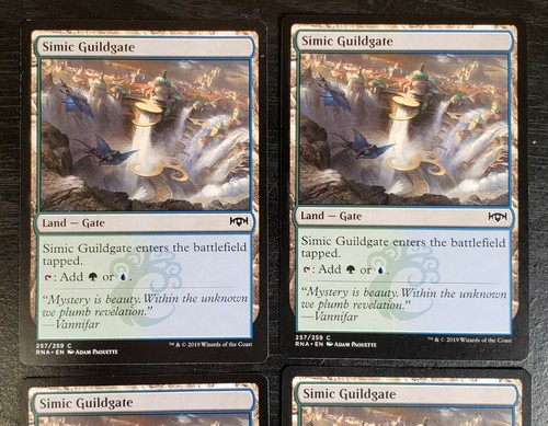 4x Simic Guildgate Ravnica Allegiance 2019 Mtg Magic Card Dual Land Gate 257 - Picture 2 of 4