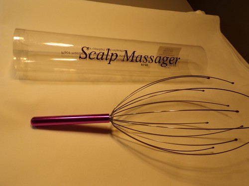 Scalp Massager (Octopus style) New in Plastic Tube Purple Aluminum Handle - Picture 2 of 4