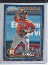 LUIS GARCIA 2024 TOPPS SERIES 2 TEAM COLOR BORDER SSP SUPR SHORT PRINT VARIATION