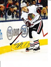 CHICAGO BLACKHAWKS SHELDON BROOKBANK SIGNED CLEARING ZONE 8X10