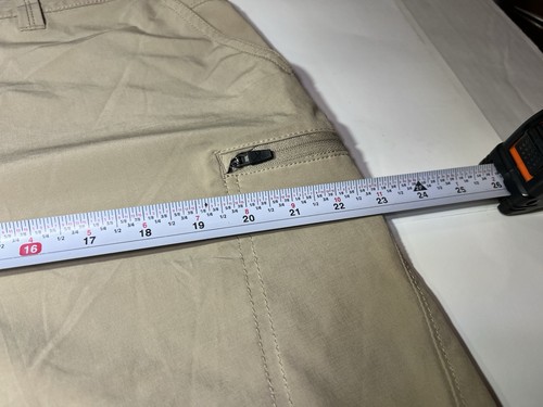 Eddie Bauer 35x11” Khaki Tech Travel Chino Shorts - Picture 12 of 16