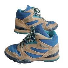 REEBOK Womens Hiking Trail Boots sz 6.5 Brown Green Blue Vintage R305 KTS