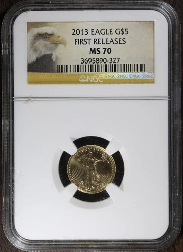 2013 (MS70) 1/10th oz American Gold Eagle $5 NGC - First Releases