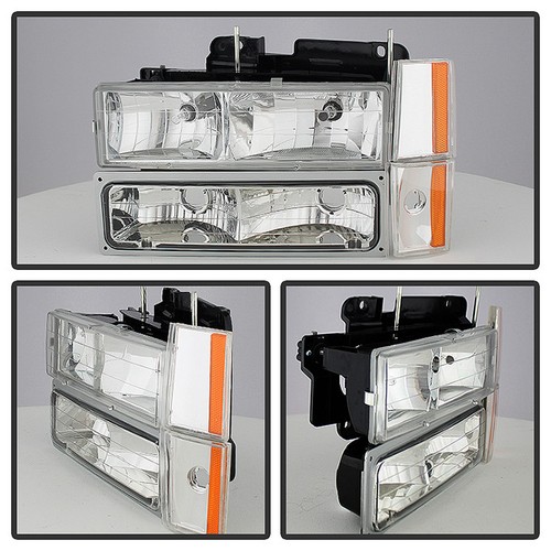 Fit 88-93 Chevy/GMC Suburban Silverado Sierra Yukon Blazer Headlights + Bumper - Bild 2 von 4
