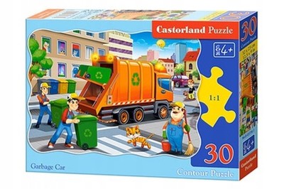 Castorland 30 Stck. Müllwagen Puzzle für Kinder ab 3+