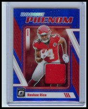 2023 Donruss Optic #RP-RR Rashee Rice Rookie Phenom Blue Hyper