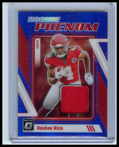 Donruss Optic #RP-RRR 2023 Rashee Rice Rookie Phenom Blue Hyper - Imagen 1 de 2