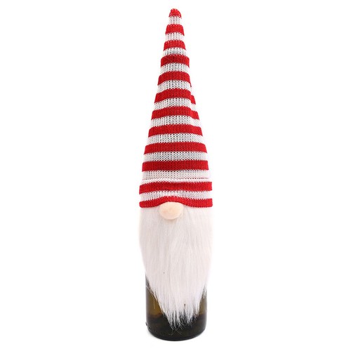 Wine Bottle Covers 4 Pieces with Gnome Design for Holiday Celebrations - Photo 12/12
