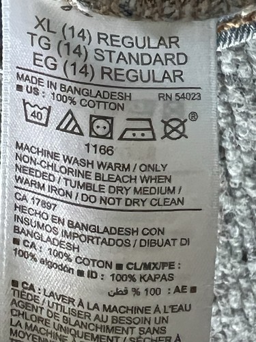 OLD NAVY Girl's Light Wash Denim Button Down Sleeveless Jean Jacket Vest XL(14) - Picture 7 of 8