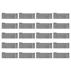 20 fogli di tastiera araba universali adesivi per tastiera per computer adesivi