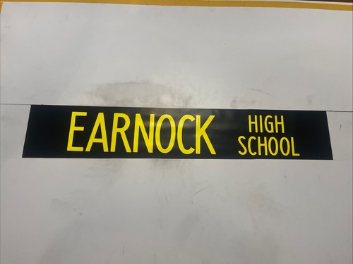 EARNOCK HIGH SCHOOL - Hamilton Depot 289 Scottish Bus Blind 36” - Picture 1 of 11
