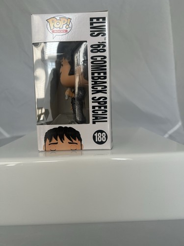 Funko Pop! Rocks #188 Elvis 68 Comeback Special Diamond Entertainment Earth Excl - Picture 4 of 4