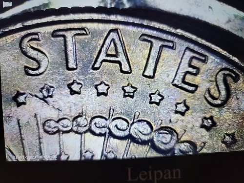 1990 P Kennedy Half Dollar Error Coin Double Die Reverse, UNITED STATES OF AME. - Picture 10 of 11