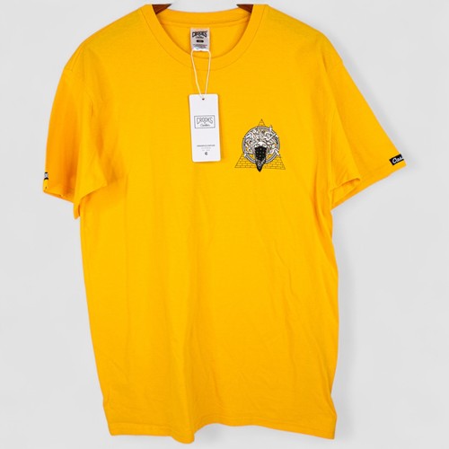 Camiseta Crooks & Castles Medusa Illuminati Bandana Amarilla Para Hombre Talla Mediana - Imagen 2 de 10