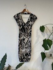 Guess By Marciano Los Angeles Dress Stretch Black & White Club Wedding Tight-XS