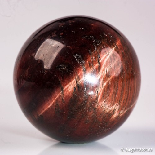 54g34mm Red Tiger Eye Sphere Crystal Ball Natural Quartz Healing Gemstone Chakra - Foto 4 di 10