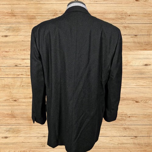 Calvin Klein Mens Blazer Sport Coat Casual Jacket 46R Flannel Wool Cashmere - Picture 4 of 7