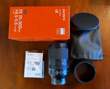 Sony FE 70-300mm f/4.5-5.6 G OSS Lens, mint in box