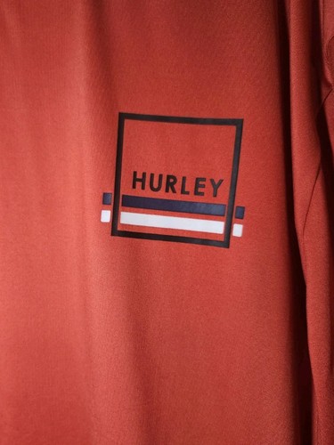 Hurley Mens Long Sleeve Crew Neck Pull Over Red T Shirt Size XL - Picture 2 of 8