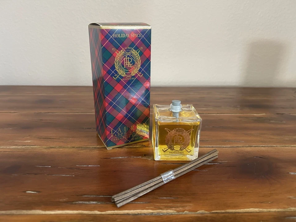 Ralph Lauren Holiday Spice Fragrance Diffuser & 7oz Scented Candle Set Christmas - Image 4 of 4