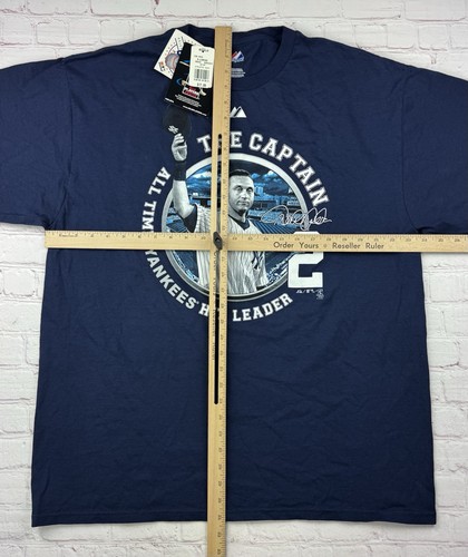 Neu mit Etikett Derek Jeter #2 The Captain New York Yankees All Time Hits Leader T-Shirt XL - Bild 6 von 9