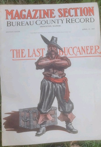 Lot Of 13 Antique 1907 Bureau County Record Magazine Section Princeton Illinois  - Imagen 14 de 14