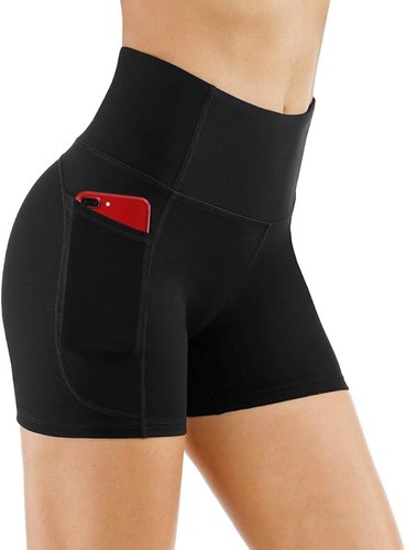 THE GYM PEOPLE Women's High Waist Workout Breathable Yoga Elastic Shorts Size L - Bild 3 von 8
