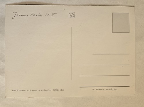 Alte unbenutzte Postkarte Papst Johannes Paul II. 4x6 090 - Bild 2 von 2