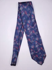 Strawbridge & Clothier Mens Formal Necktie 57"Lx3.25"W Navy Neck Tie