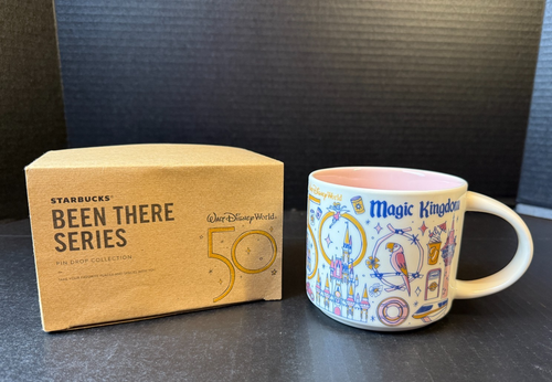 Disney Park 50th Anniversary Magic Kingdom Been There Serie 14 Oz Becher Starbucks