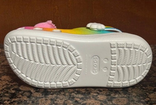 CROCS X Women’s Care Bears Collaboration Crush Clog Rainbow Sz.6 NEW 210103-100 - Picture 9 of 9