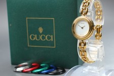 [Near MINT w/Box] GUCCI Change Bezel 11/12.2 6 Colors White Dial Women's Watch